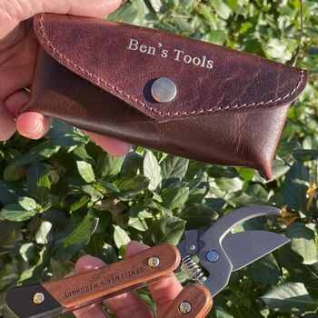 Gardening Tool And Leather Holder For Dads, 9 of 10