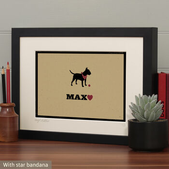 Personalised Print For One Or Two English Bull Terriers, 4 of 10