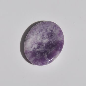 Lepidolite Worry Thumb Stone For Strength And Healing, 3 of 4