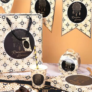 Ramadan Gift Bags Black And Gold Three Pack, 2 of 3