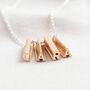Personalised Initial Shape Bar Necklace, thumbnail 4 of 10
