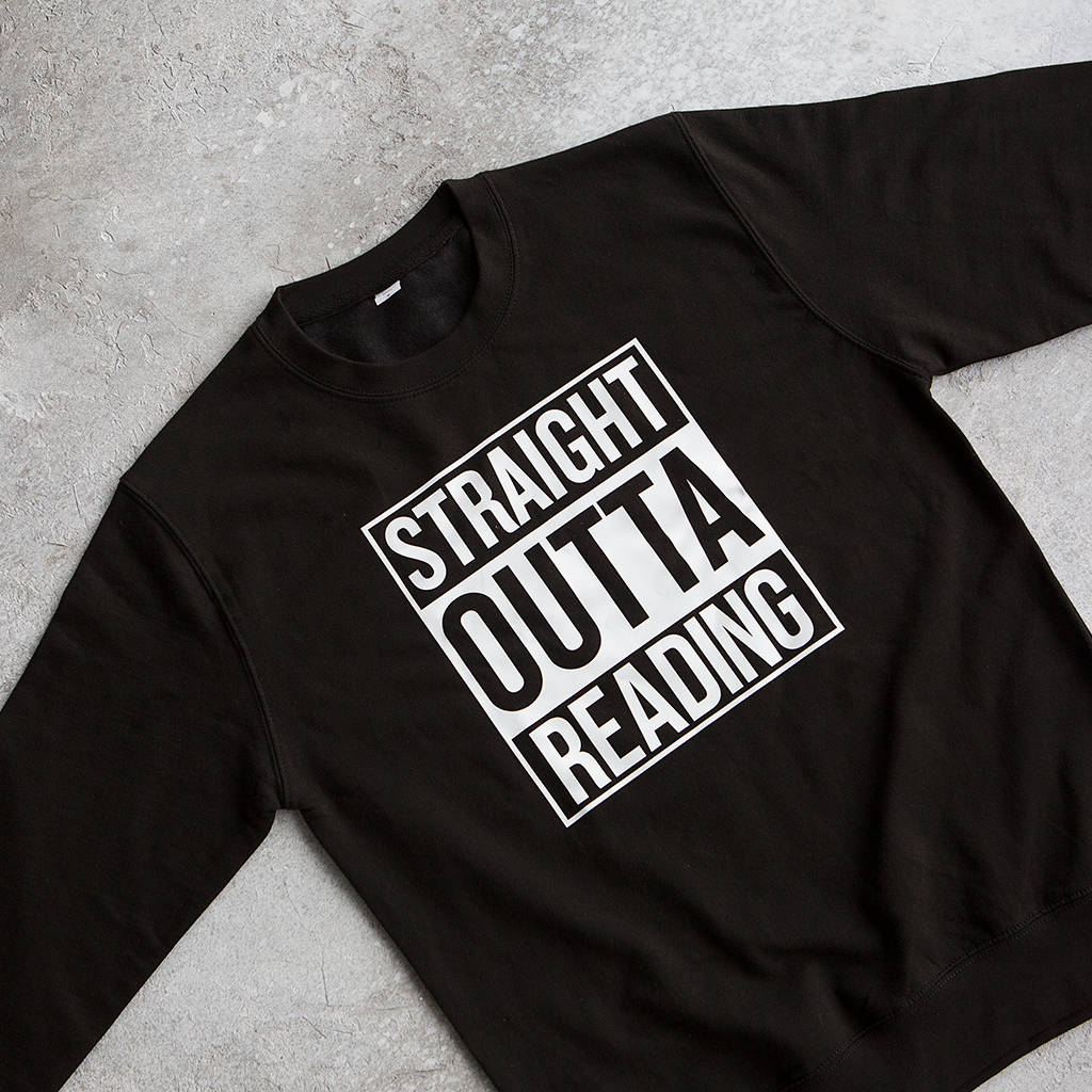 Personalised Straight Outta Hip Hop Sweatshirt T Shirt, 1 of 4
