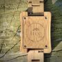 Coral White Face Bamboo Watch With Bamboo Strap, thumbnail 2 of 7