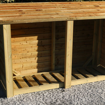 Heavy Duty Log Store 4ft X 6ft High Quality Timber, 6 of 6