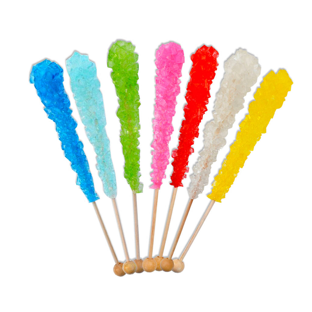flavoured rock candy sugar swizzle sticks 10 pack by the sweet party