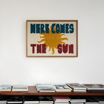 Here Comes The Sun Hand Painted Wall Art Print, 7 of 7