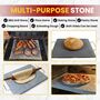 Pizza Baking Stone, Rectangle 100% Natural Lava Stone For Oven And BBQ, thumbnail 3 of 8