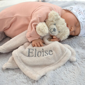 Personalised Teddy Baby Comforter, 2 of 7