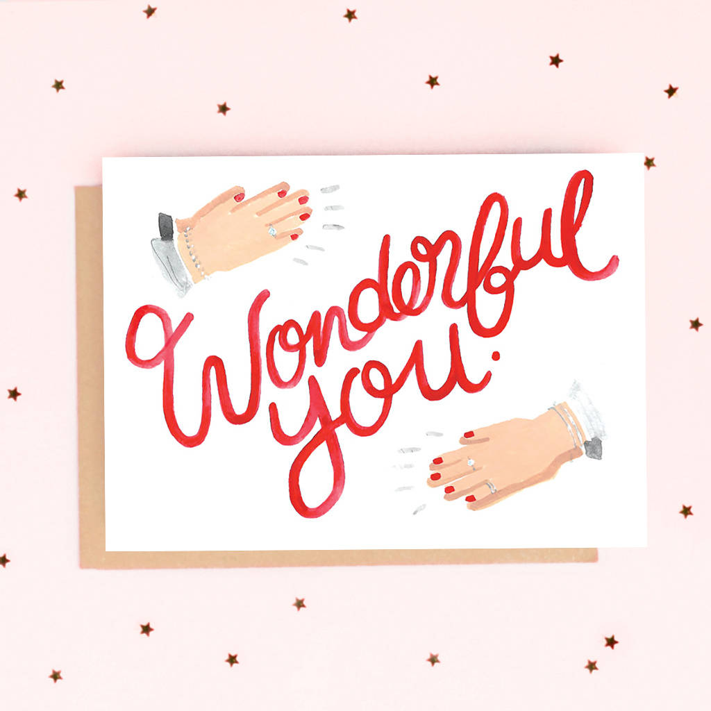 'Wonderful You' Greeting Card