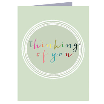 Mini Colourful Thinking Of You Card, 2 of 5