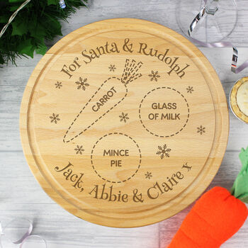 Personalised Christmas Eve Santa And Rudolph Board, 4 of 8