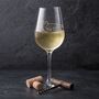Personalised Golden Heart Wine Glass With Crystals, thumbnail 2 of 5