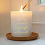 Personalised Your Message Candle, thumbnail 2 of 4
