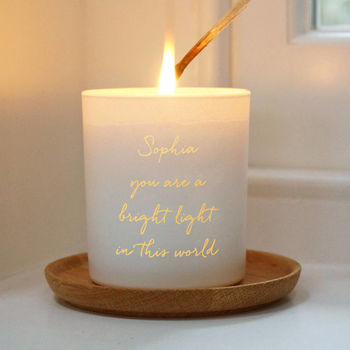 Personalised Your Message Candle, 2 of 4
