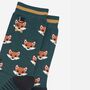 Dapper Fox Men's Bamboo Dress Socks Green, thumbnail 4 of 5