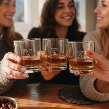 21st Birthday Engraved Whisky Glass, 2 of 10