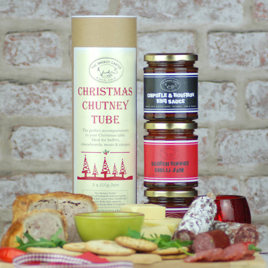 christmas chutney tube choose your own gift set by the smokey carter