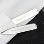 Personalised Silver Collar Stiffeners, thumbnail 3 of 8