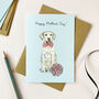 Golden Labrador Mother's Day Card, thumbnail 1 of 2