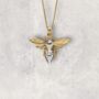 9ct Mixed Gold Bee Necklace, thumbnail 2 of 8