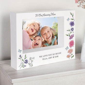 Personalised Wild Flowers Box Photo Frame, 3 of 3