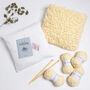 Loop Stitch Cushion Knitting Kit + Knitting Pocket Book, thumbnail 2 of 9