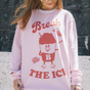Break The Ice Womens Sweat With Slush Drink Graphic, thumbnail 1 of 5