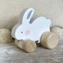 Wooden Push Toy Rabbit, thumbnail 1 of 3