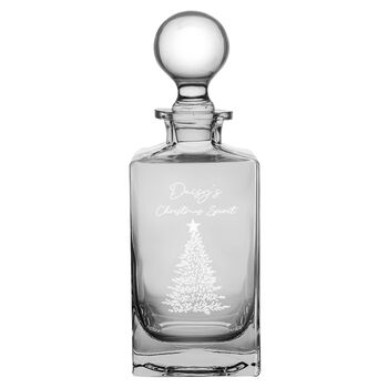 Personalised Christmas Tree Decanter Gift, 2 of 5