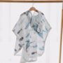 Baby Muslin Hooded Cape Poncho Whale Baby Gift, thumbnail 7 of 12