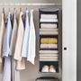 Hanging Wardrobe Storage Organiser With Shelves, thumbnail 1 of 9