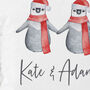 Personalised Penguin Couple Christmas Cushion, thumbnail 2 of 2