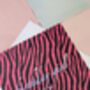 Hot Pink Zebra Birthday Girl Greetings Card, thumbnail 3 of 4