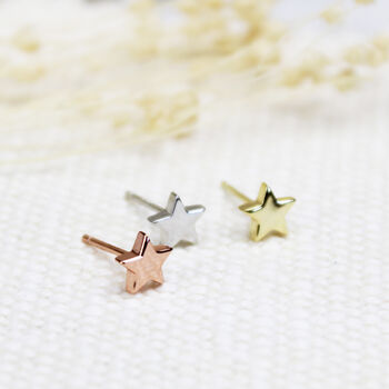 20th Anniversary Sterling Silver Star Message Earrings, 4 of 7