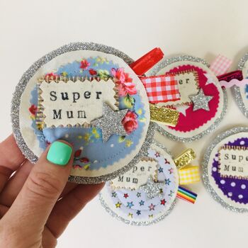 Mother's Day Personalised Gift Pin Badge, 2 of 3