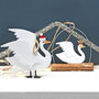 Christmas Tree Swan In Santa Hat Decoration, thumbnail 2 of 2