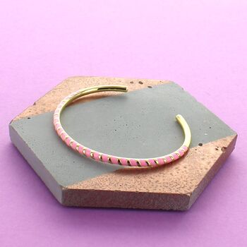Enamel Coloured Twisted Bangles, 8 of 11