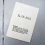 Personalised Birthday Date Card, thumbnail 2 of 4