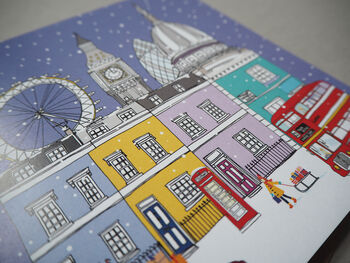 London Christmas Cards Pack Of Five, 2 of 2