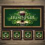 Personalised Bar Runner And Coasters Irish Pub, thumbnail 1 of 8