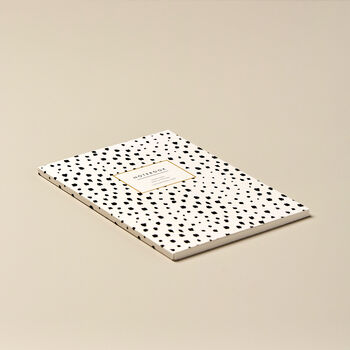 A5 Notebook Mustard Leopard Print Lined Journal, 4 of 9
