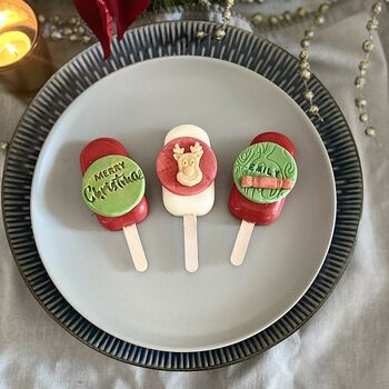 Personalised Christmas Trio Of Cakesicles, 5 of 12
