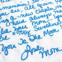 Personalised Embroidered Handwriting Wedding Dress Patch, thumbnail 4 of 5