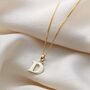 9ct Gold Letter Charm Necklace, thumbnail 1 of 3