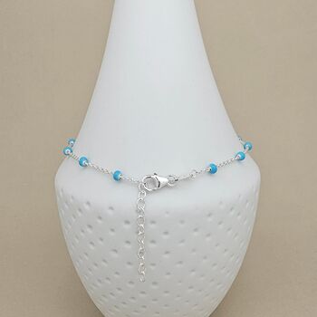 Turquoise Bead Anklet, 2 of 3