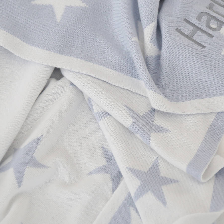 Personalised Blue Star Blanket By My 1st Years | notonthehighstreet.com