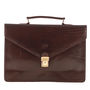 Small Italian Leather Briefcase. 'The Lorenzo', thumbnail 3 of 12