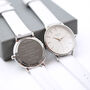 Ladies Architect Silver Blanc Watch With Wite Strap, thumbnail 2 of 4