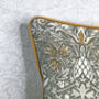 Pewter/Gold Snakeshead Morris 13' X 18' Cushion Cover, thumbnail 5 of 8