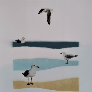 'Gulls On The Tide' Original Limited Edition Coastal, 6 of 10